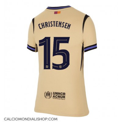 Maglie da calcio Barcelona Andreas Christensen #15 Seconda Maglia Femminile 2025-26 Manica Corta Maglie da calcio Barcelona Andreas Christensen #15 Seconda Maglia Femminile 2025-26 Manica Corta